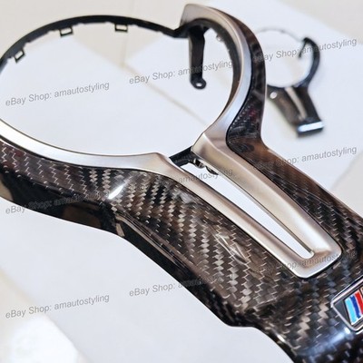 Real Carbon Fiber M Steering Wheel Trim For BMW 4-Series F32/F33/F34 M4 F82/F83