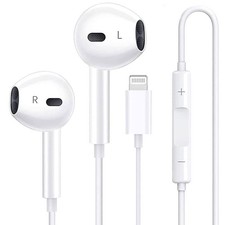 Wired Earphones Earbuds Headphones w/ Mic Volume Control for iPhone iPad B Grade