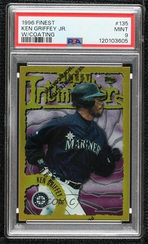 1996 Topps Finest Ken Griffey Jr #135 PSA 9 MINT HOF
