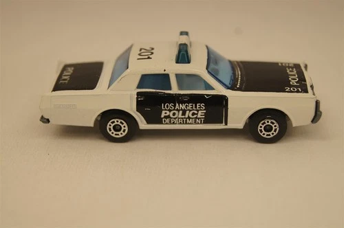 MATCHBOX LESNEY #55 Mercury Police Car White 1981 Code Red ENGLAND