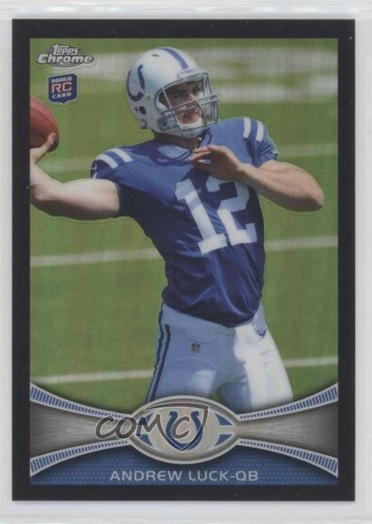 2012 Topps Chrome Black Refractor /299 Andrew Luck #1 Rookie RC