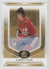 2020-21 SP Signature Edition Legends Gold Spectrum Foil Greg Fox #263 Auto v6h