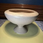 VTG MCM 50s 60s Haeger Pottery Vase Round Footed Matte Tan Planter