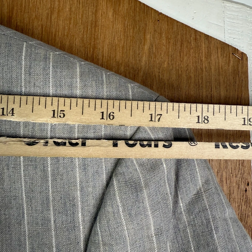 Traje Lauren Ralph Lauren Para Hombre 38R Tostado Tiza 2 Botones 3 Piezas 100% Lino Delgado Foto 4 de 4