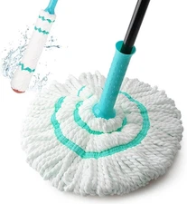 KeFanta Self Wringing Twist Mops for Floor Cleaning, Microfiber Floor mop with 5