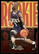 1995-96 Skybox Premium #22 Shawn Respert Rookie RC Bucks basketball card. rookie card picture
