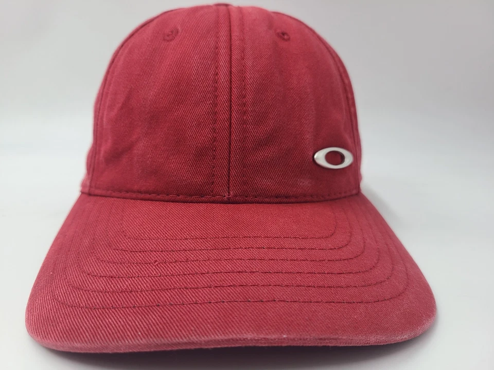 Gorra de Colección Oakley Software Snapback Algodón Informal Hombres Mujeres Hecha en EE. UU. Roja Foto 2 de 4