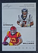 🏈2023 CJ Stroud & Caleb Williams Leaf Exclusive ROOKIE Edition 🔥 Bears TEXANS 