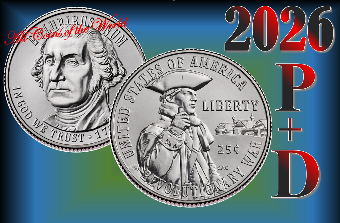 2026 P&D Semiquincentennial Quarters Revolutionary War - 2 coins