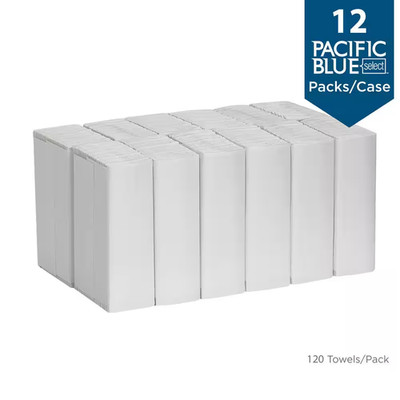 Pacific Blue Select Premium C-Fold 2-Ply Paper Towels (120 Towels per Pack 12 Pa