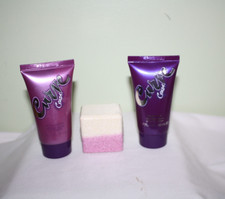 Curve Crush Liz Claiborne Travel Bath Set 3pc Body Wash, Lotion, Shower Steamer