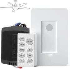 Universal Ceiling Fan Remote Control Kit,Wireless Wall Mounted Remote Control Sw