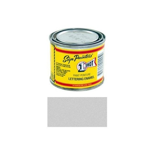 1 Shot Letter Enamel 193L Metallic Silver 4Oz 