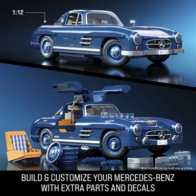 Mattel Brick Shop Hot Wheels - Mercedes-Benz 300 SL - 1600 Pieces
