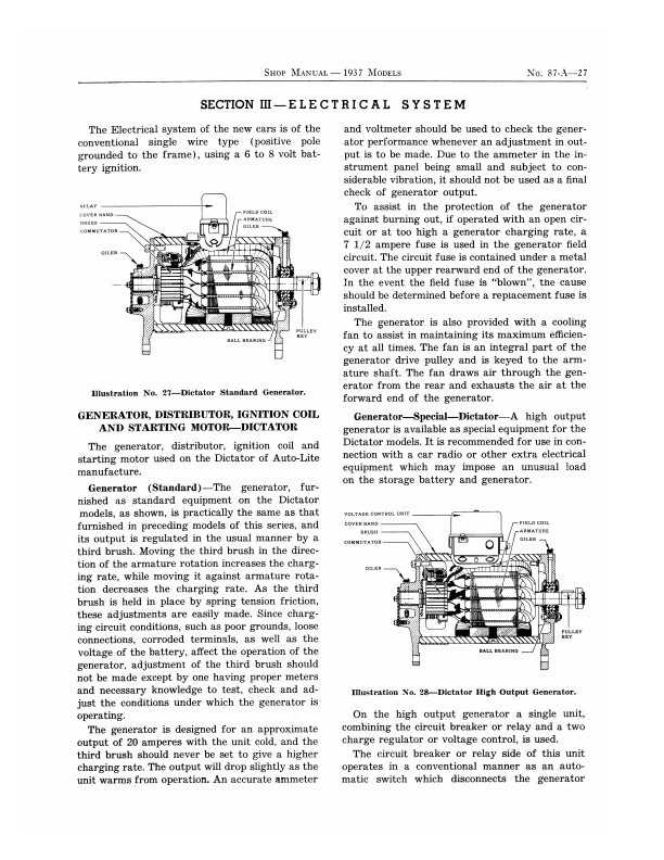 Mejor manual de tienda para 1937 Studebaker Cars servicio de reparación dictador y presidente Foto 2 de 4