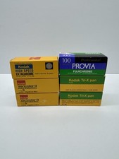 Lot 6 120 Film Kodak Tri-X Vericolor Ektachrome Fuji Provia Expired