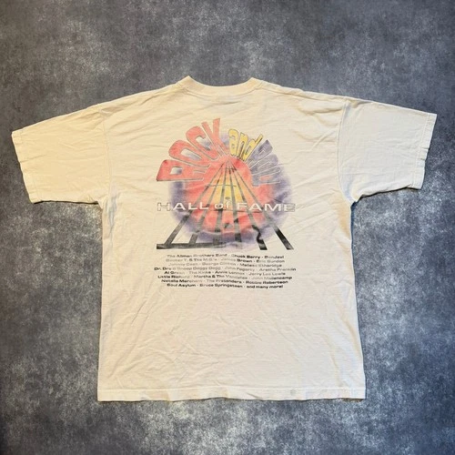 Rock and Roll Hall of Fame Concert T-Shirt Men XL C 1990s vintage concert t-shirt, vintage, size XL, single stitch, B+ condition