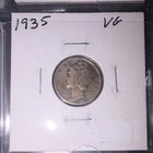 1935 Mercury Dime Denver 10C Circulated Business Strike Uncertified VG