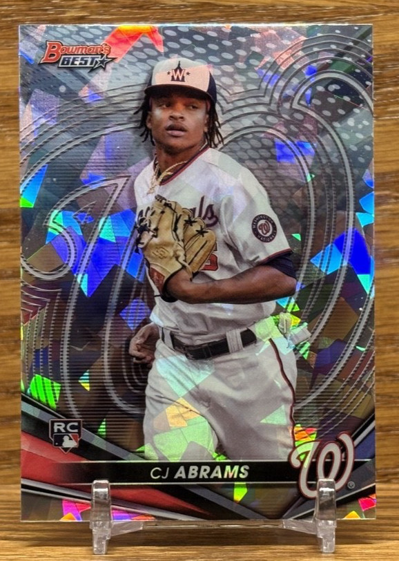 CJ ABRAMS Atomic Refractor Rookie | 2022 Bowman's Best Padres NATIONALS #49