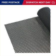 Versatile 150CM Non-Slip Black Grip Mat - Waterproof Underlay for Rugs & Carpets