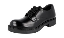 PRADA Leather Derby Platform Double Sole Dress Shoes Black NEW -  US 9.5 EU 42,5