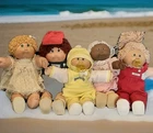 Lot of 5 Cabbage Patch Kids Dolls - 1982 NY - Coleco Vintage + Preemies
