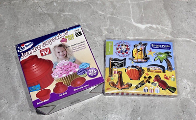 Cooksmart 8-teiliges Piraten Ausstecher Set + Jumbo Cupcake Backset - KONVOLUT