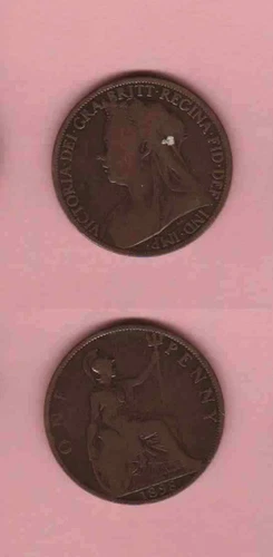 BU77 circulation coins GREAT BRITAIN 1928 ONE PENNY