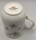 Royal Canterbury Blue Roses Green Leaves Gold Tone Trim Coffee Mug   Tea Cup 4" — photo 6