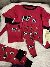 Leveret Cow Pajama SIZE 6  18" Doll Set - Embroidered 100 cotton New w tags