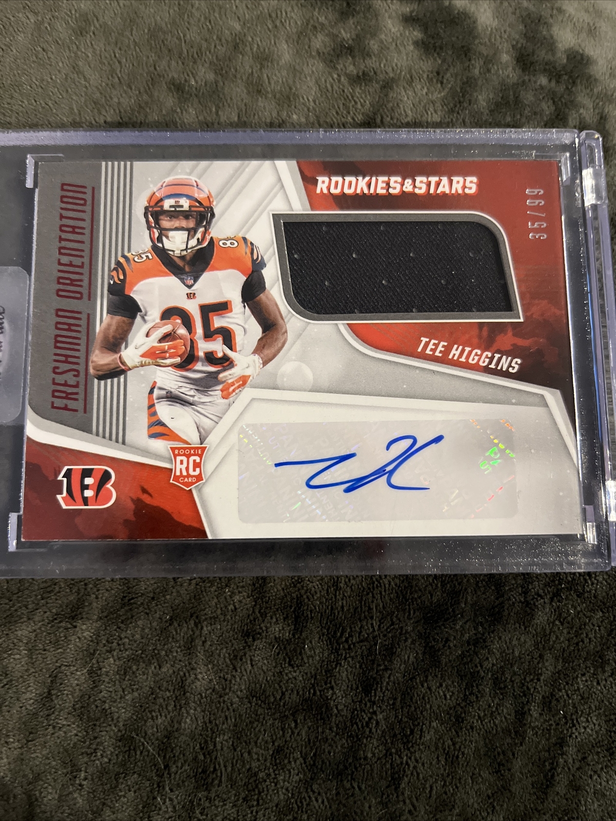 Tee Higgins Panini Rookies & Stars Freshman Orientation Autograph Relics #FOTH Base