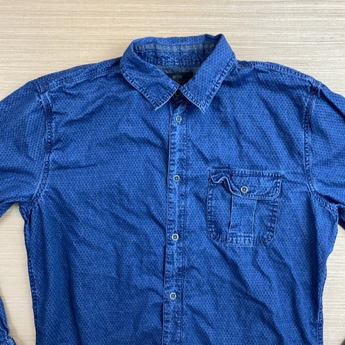 Big Star Mens Medium Blue M-Amazing Shirt Long Sleeve Button Down Casual Cotton - Picture 10 of 24