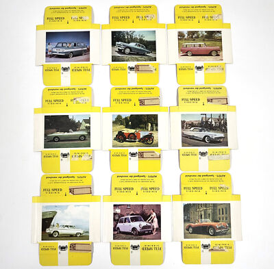ebay cigarette cards Vintage Full Speed Virginia Cigarette Cards – 9 Cars Series, Collectible  Lot