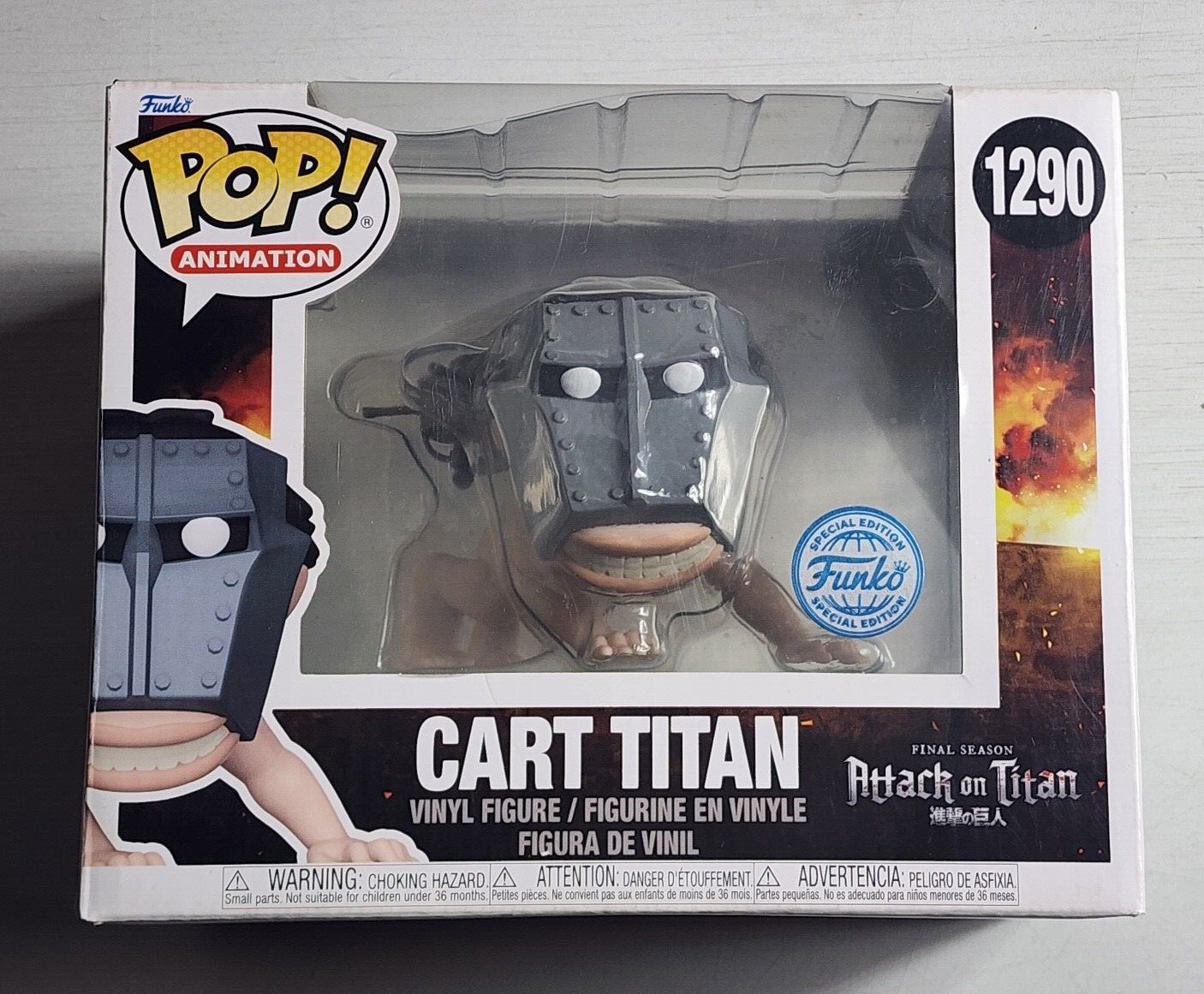 Cart Titan Attack on Titan 1290 Exclusive Funko Pop Vinyl