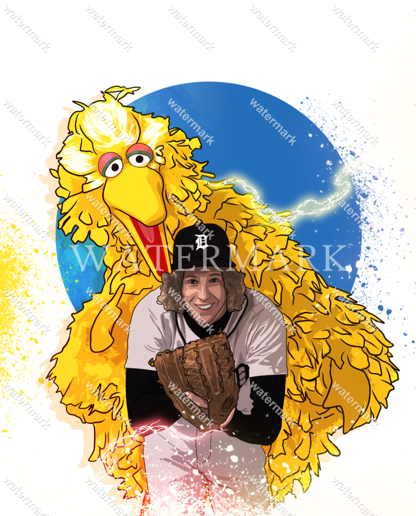 arts-4　e⑥ ES488 Mark Fidrych Detroit Tigers - The Big Bird 8x10 11x14 16x20