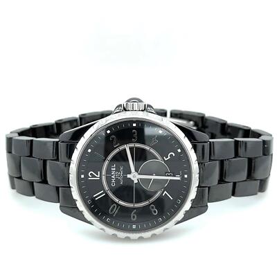 Chanel J12 Automatic Medium Model 36.5mm Black Ceramic Unisex