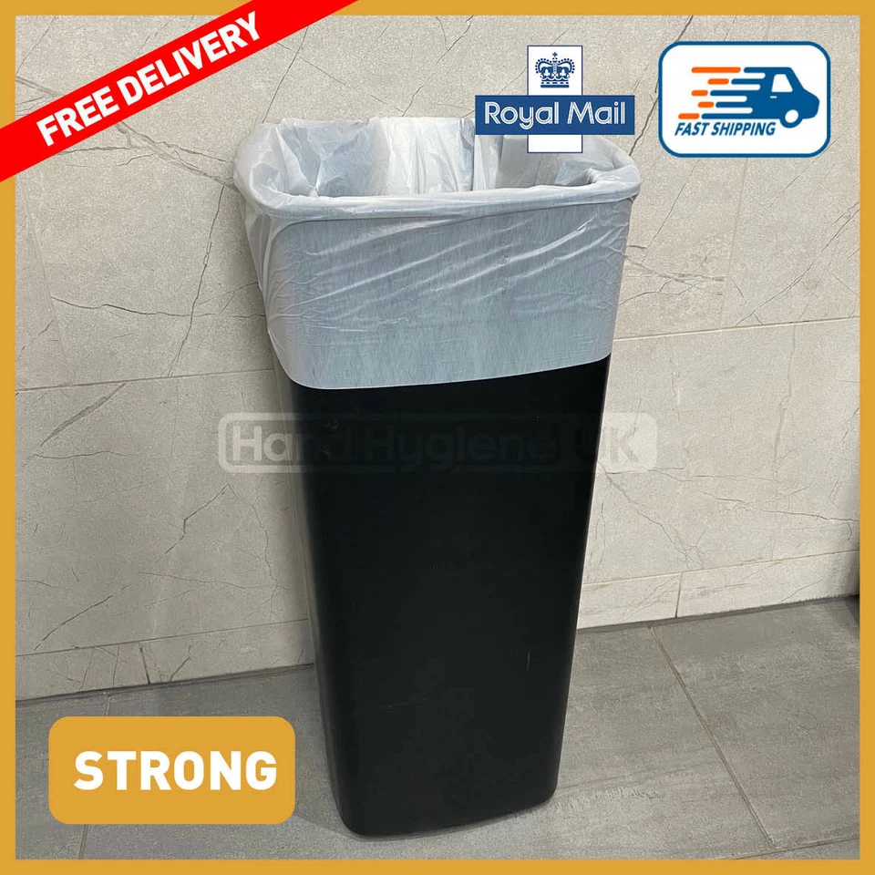6L 12L 25L Square and Rectangular Bin Liners Bathroom Bedroom Kitchen Waste Bags - Image 3 of 4