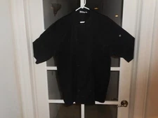 ( Bulk )  5 XL Black Short Sleeve Chef Works Jacket