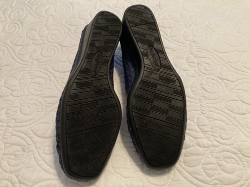 Zapatos sin cordones elásticos Comfortview para mujer talla 8,5 M Bethany de tela tejida azul marino - Imagen 5 de 7
