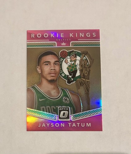 Jayson Tatum [Pink] #3 2017 Panini Donruss Optic Rookie Kings card