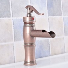Antique Copper Single Handle Bathroom Sink Faucet Lavatory Basin Mixer Tap