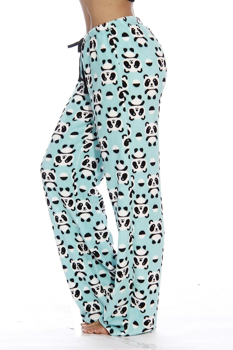 Just Love Women's Cute Character Print Plush Pajama Pants - Petite to Plus  Size