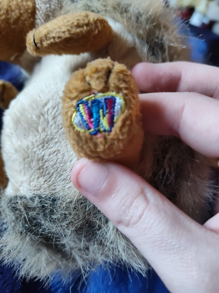 Ganz Webkinz Hedgehog Plush Stuffed Animal No Code Crazy Hair, Used.  - Image 4 of 4