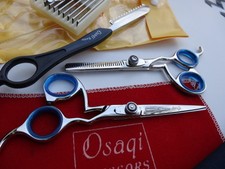 1Year WARRANTY 2 x 5.5" Scissors Thinnings Hair Hairdressing Razor 10 Blades