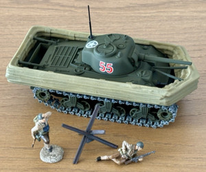 Char Sherman M4A3 Solido 1/50 - 40e Anniversaire Débarquement - NEUF