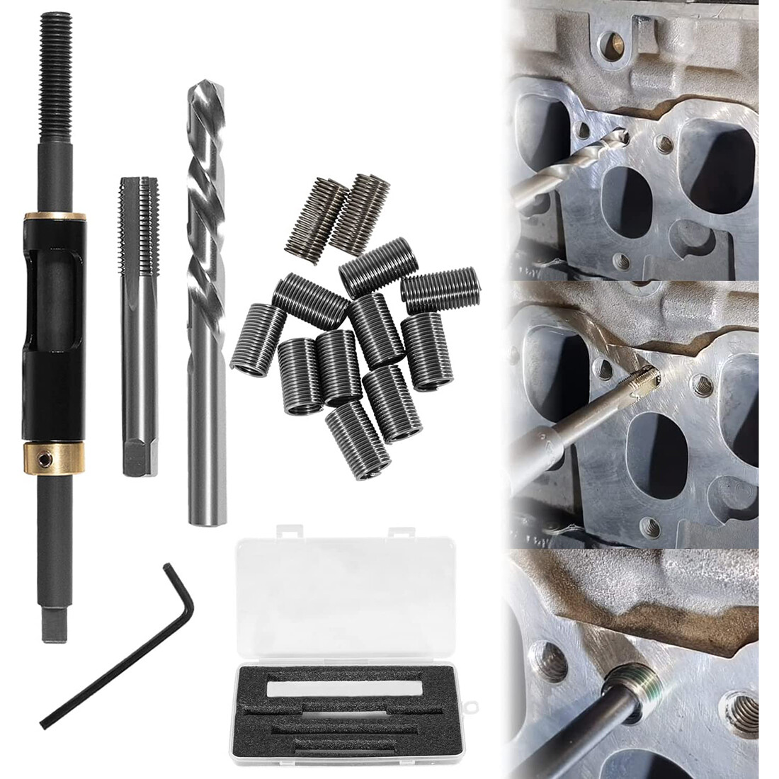 M11x1.5 Head Bolt Thread Repair Kit 35119S for Cadillac Honda Toyota GM 4.0/4.2L eBay