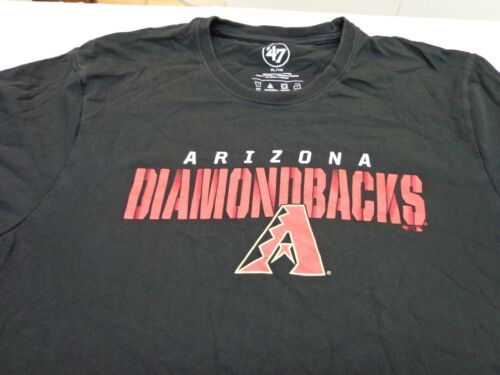 Arizona Diamondbacks MLB Baseball Black T-Shirt '47 Brand Size XL FLAWS