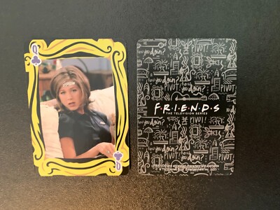 swap playing card   FRIENDS   Rachel  JENNIFER  ANISTON   Queen of Clubs
