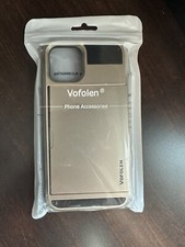 Vofolen Sliding Cover Card Holder Wallet Case Compatible iPhone 12 6.1 inch 