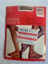 NOS Vintage JCPenney Gaymode Seamless nude heel NYLON STOCKINGs 2pr c Gala